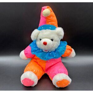 Vintage Teddy Bear Glow in the Dark House of Lloyd 1992 Chuckles the Glow Clown